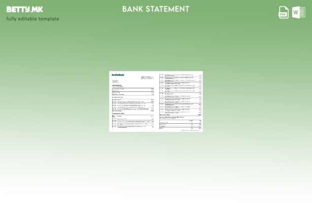 Модерен стил Шаблон за збор страници за извод од банка во Остин во САД